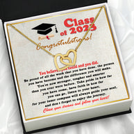 Graduation Day Personalized Message Card Necklace