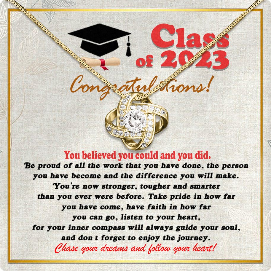 Graduation Day Personalized Message Card Necklace