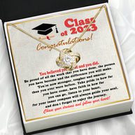 Graduation Day Personalized Message Card Necklace