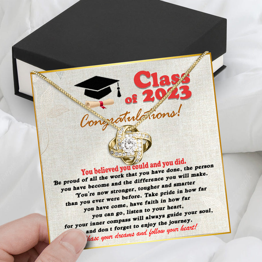 Graduation Day Personalized Message Card Necklace