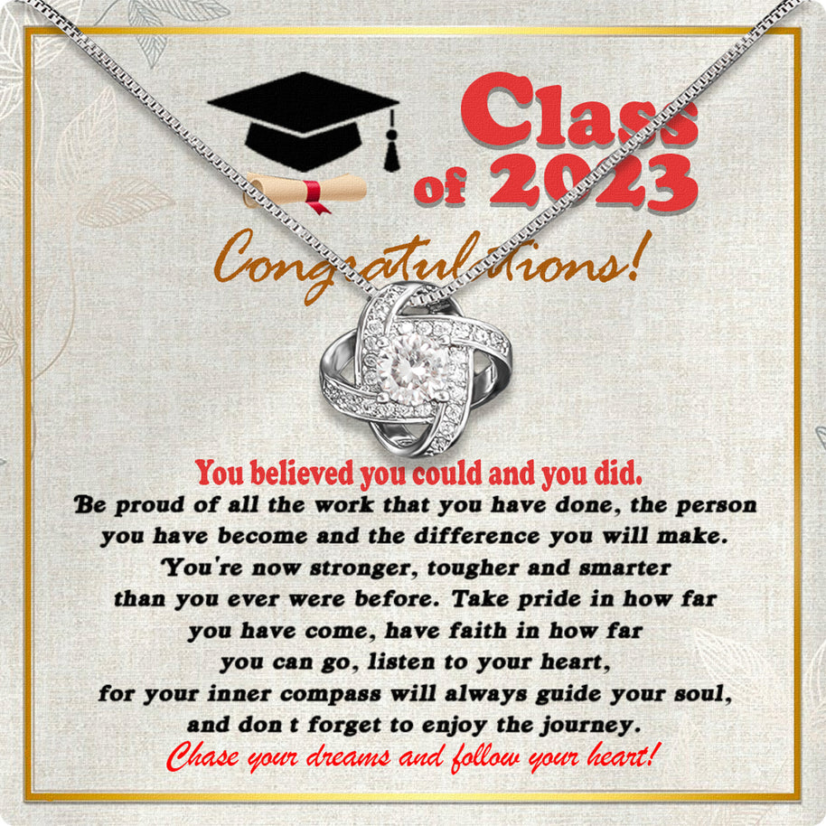 Graduation Day Personalized Message Card Necklace
