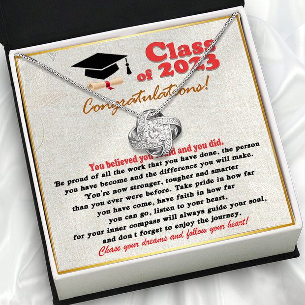 Graduation Day Personalized Message Card Necklace