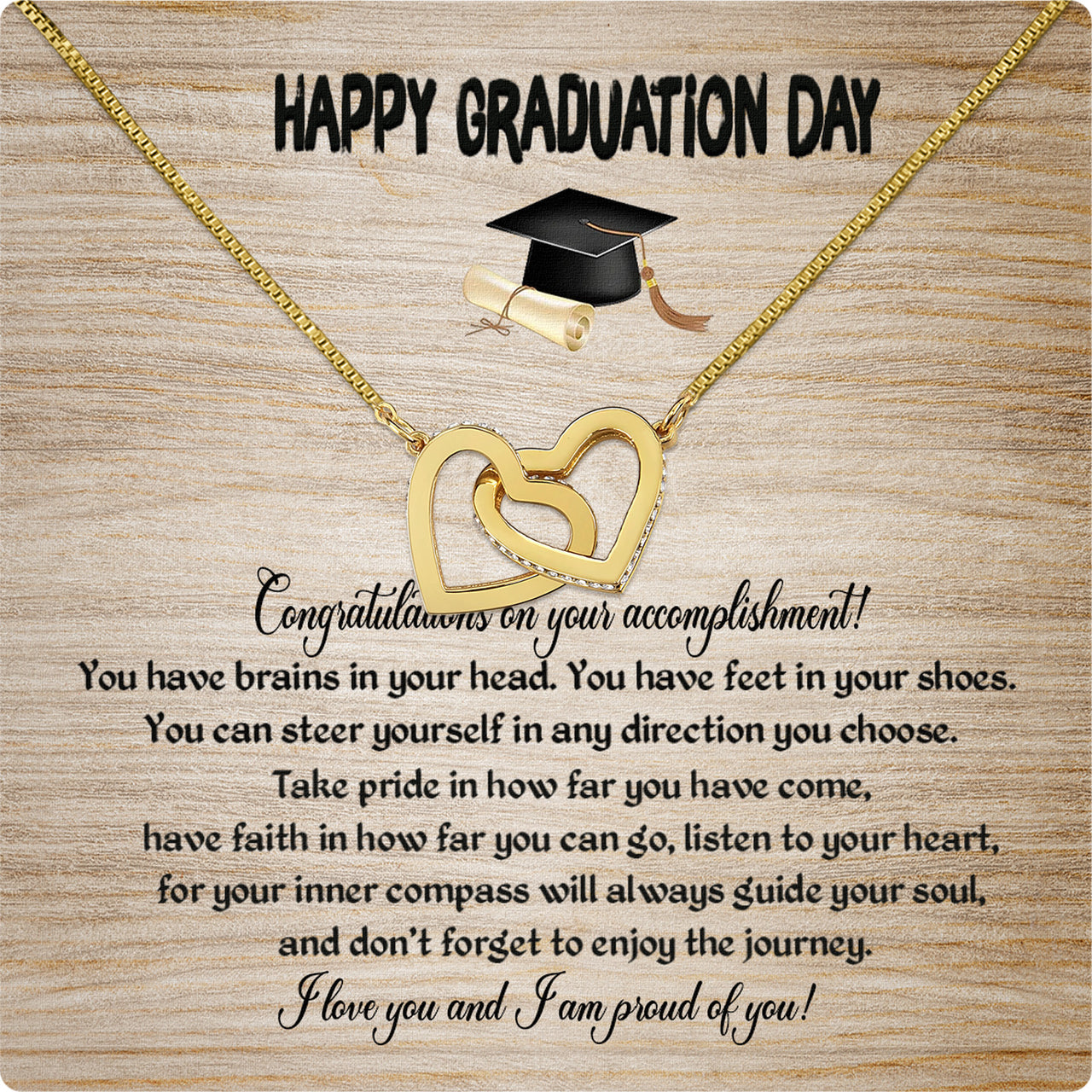 Graduation Day Personalized Message Card Necklace