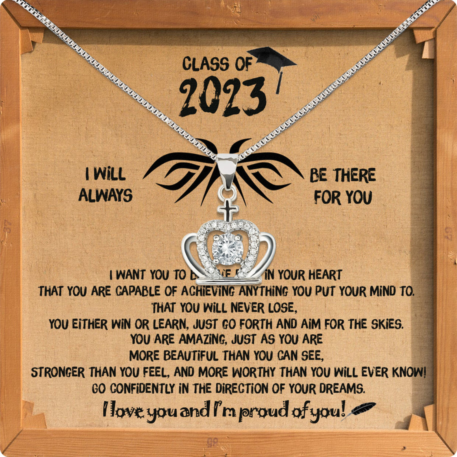 Graduation Day Personalized Message Card Necklace