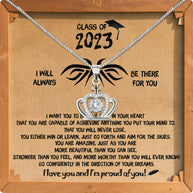 Graduation Day Personalized Message Card Necklace