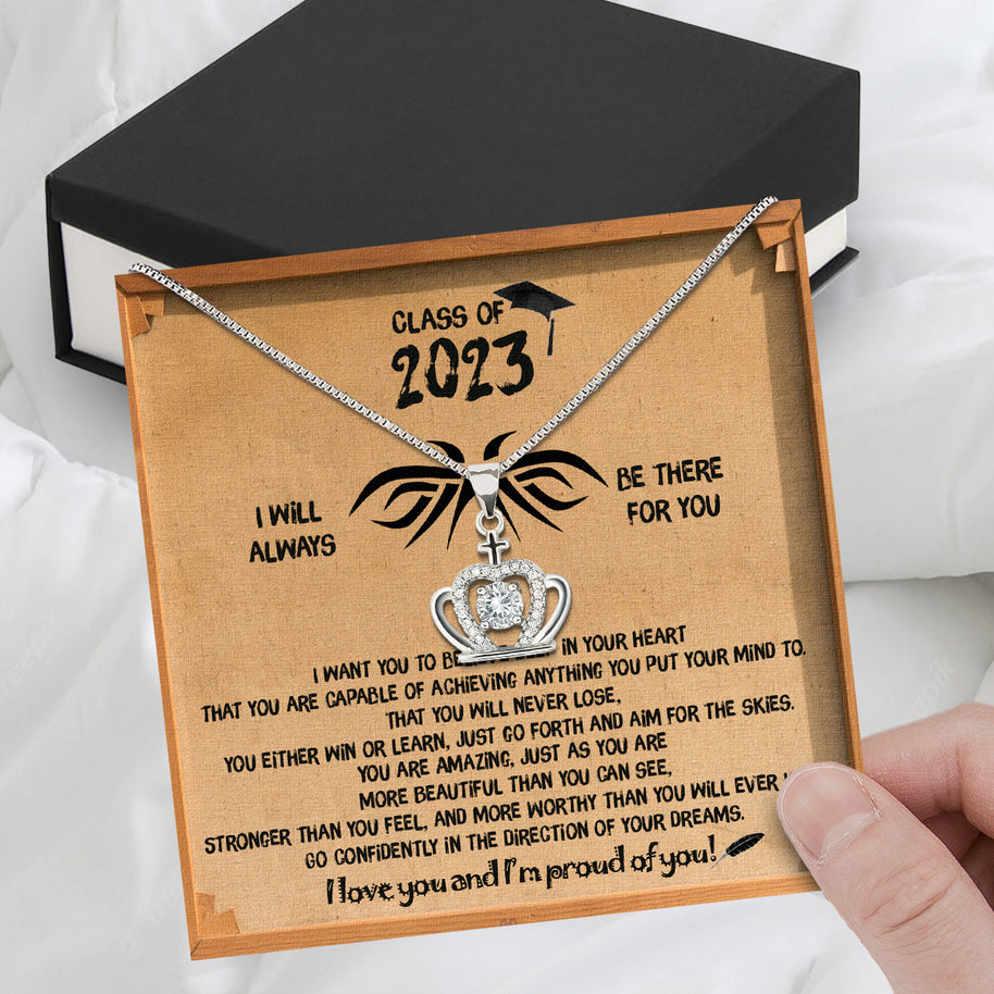 Graduation Day Personalized Message Card Necklace