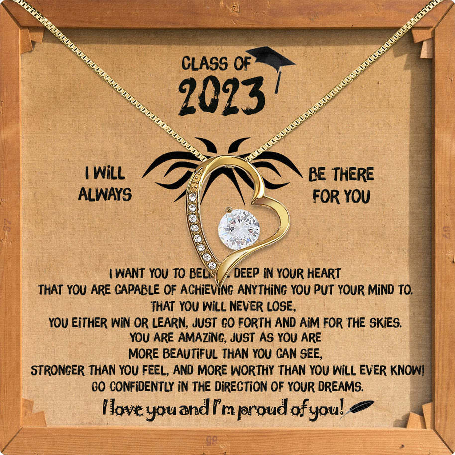 Graduation Day Personalized Message Card Necklace