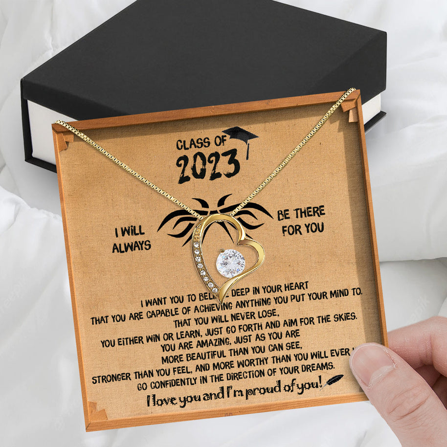 Graduation Day Personalized Message Card Necklace