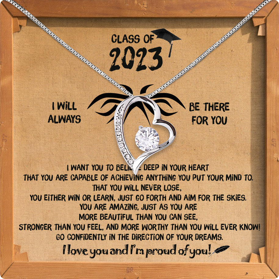 Graduation Day Personalized Message Card Necklace