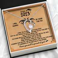 Graduation Day Personalized Message Card Necklace