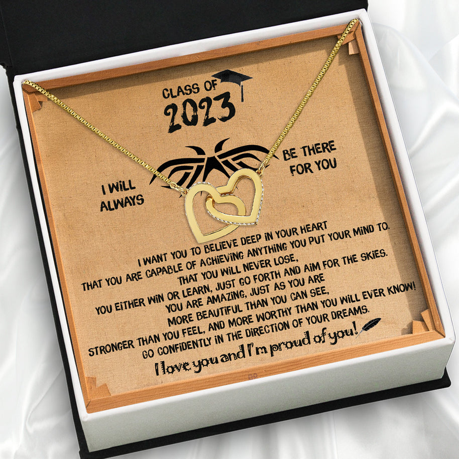 Graduation Day Personalized Message Card Necklace