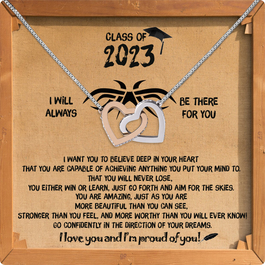 Graduation Day Personalized Message Card Necklace