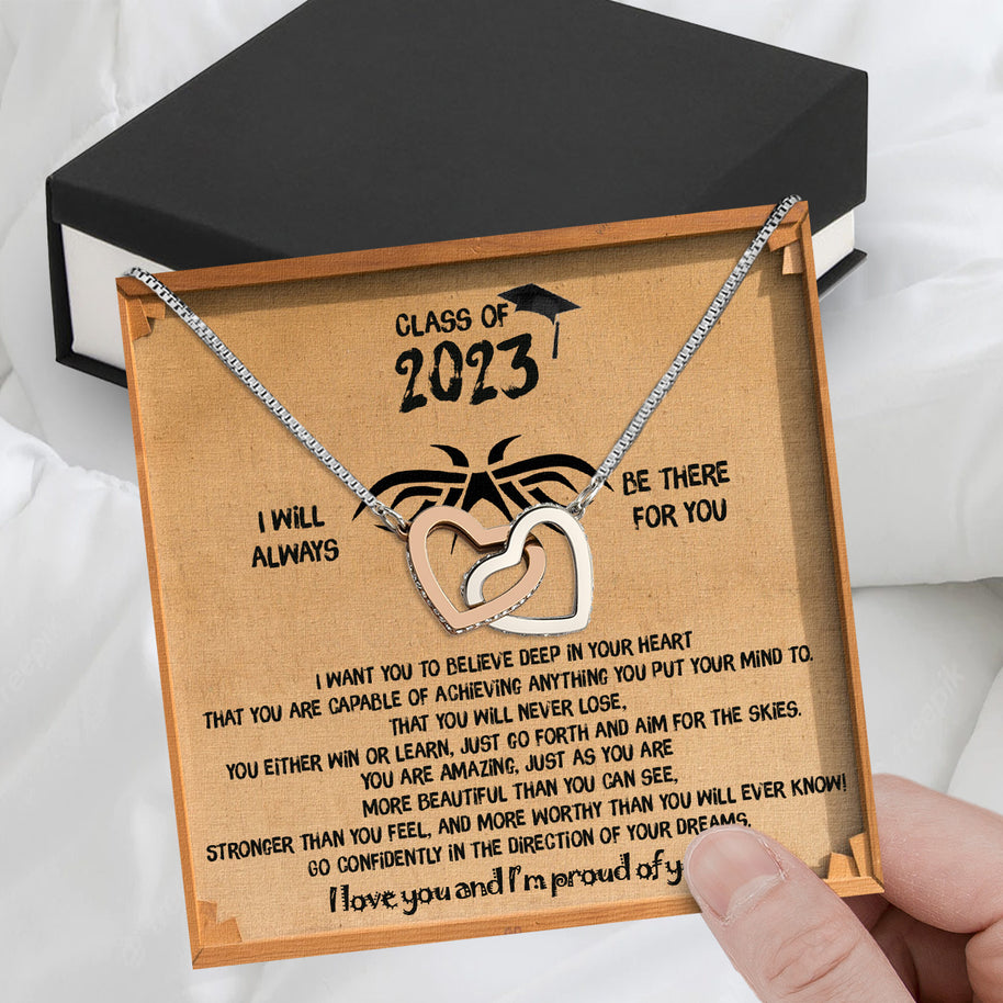 Graduation Day Personalized Message Card Necklace