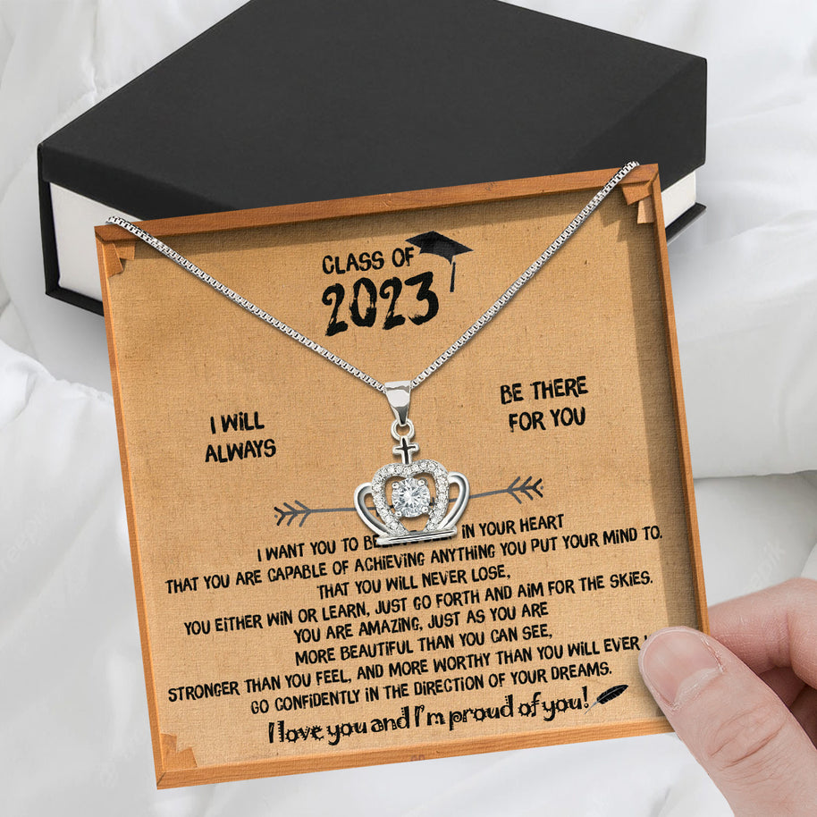 Graduation Day Personalized Message Card Necklace