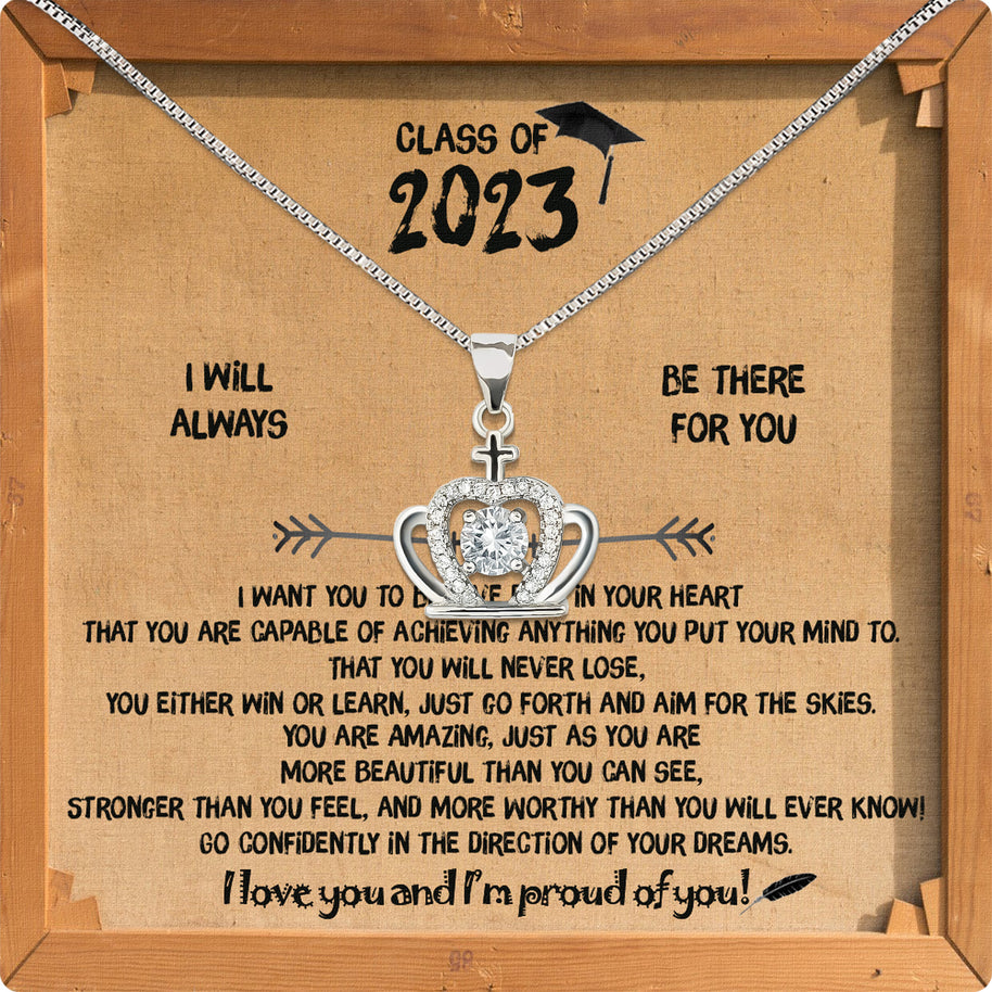 Graduation Day Personalized Message Card Necklace