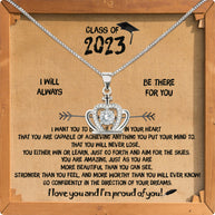 Graduation Day Personalized Message Card Necklace
