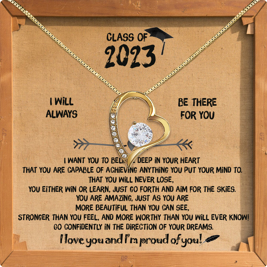 Graduation Day Personalized Message Card Necklace