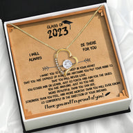 Graduation Day Personalized Message Card Necklace