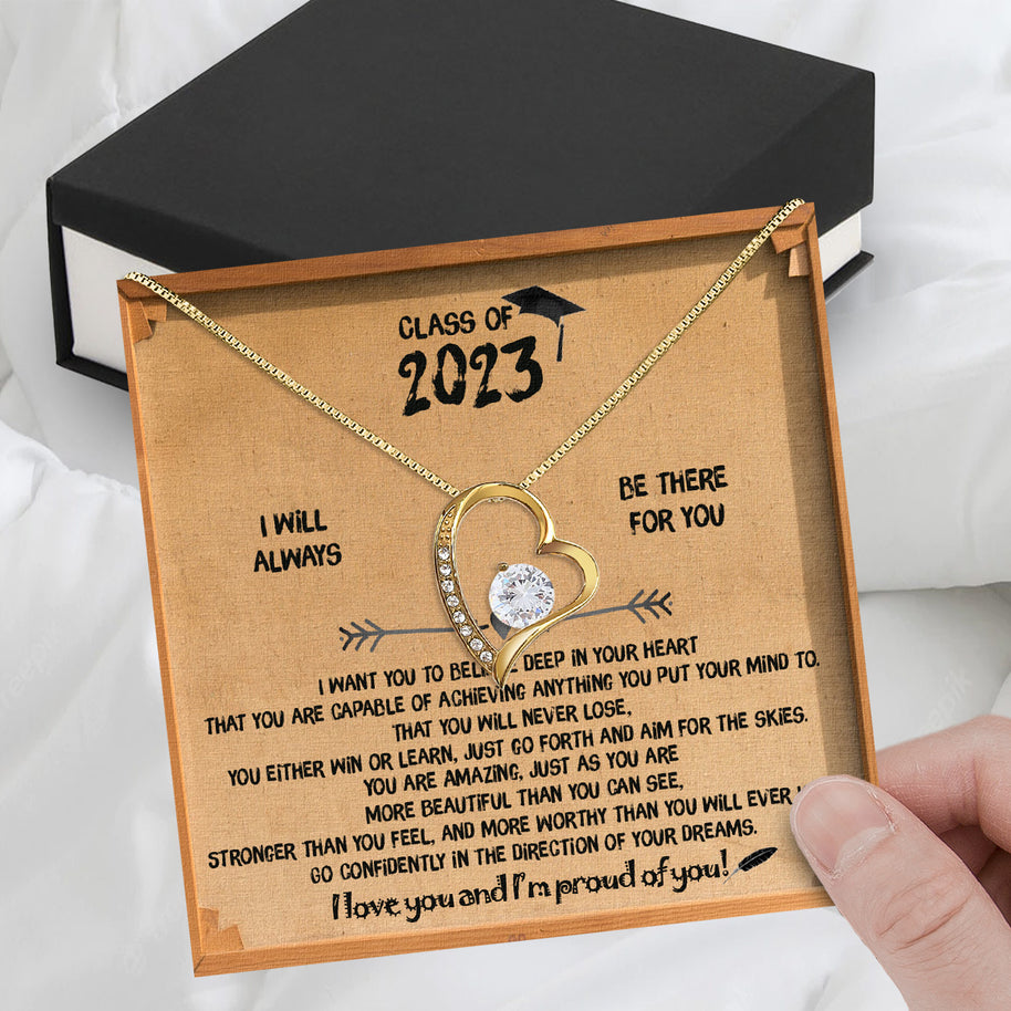 Graduation Day Personalized Message Card Necklace
