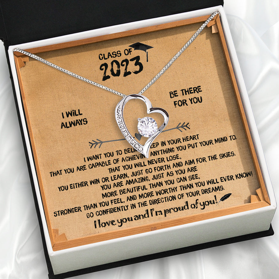 Graduation Day Personalized Message Card Necklace