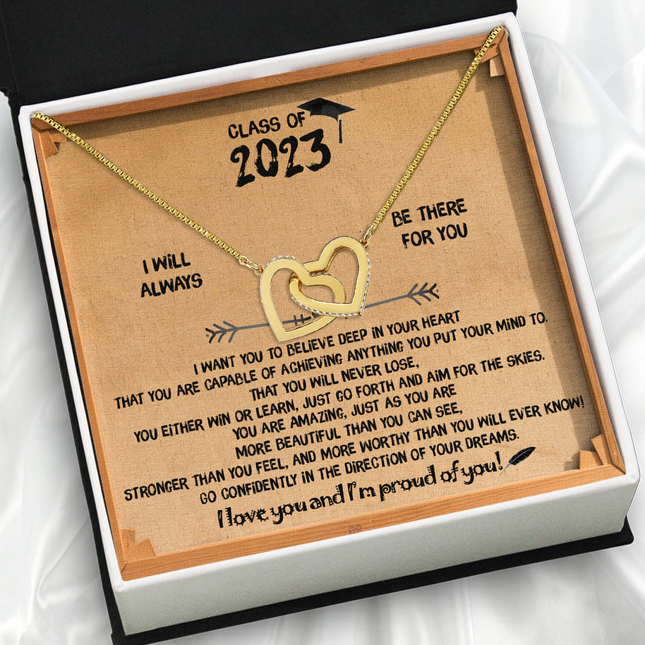 Graduation Day Personalized Message Card Necklace