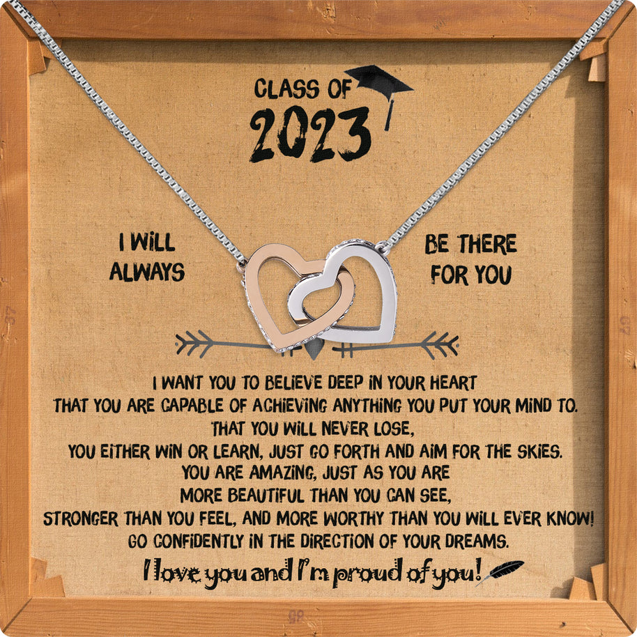 Graduation Day Personalized Message Card Necklace