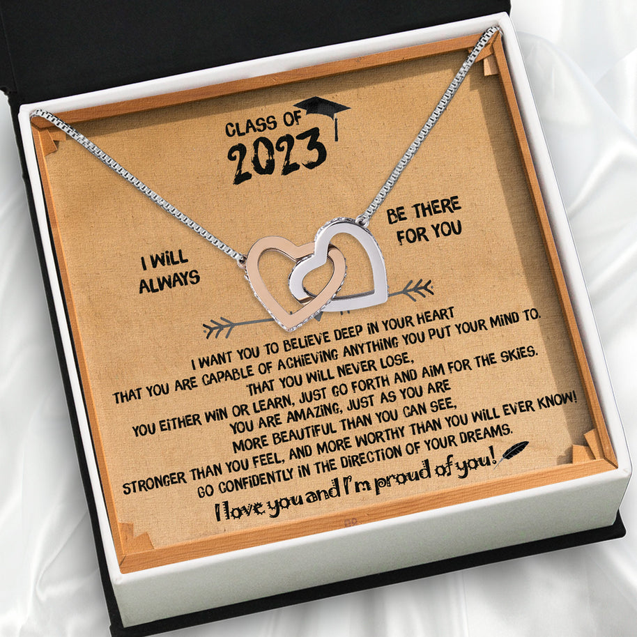 Graduation Day Personalized Message Card Necklace