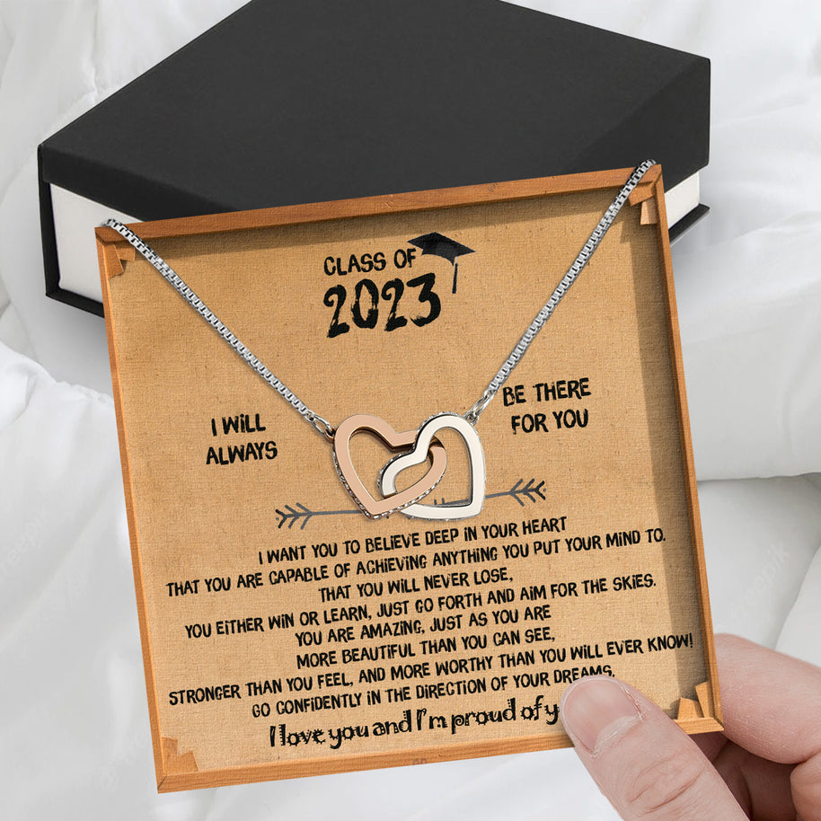 Graduation Day Personalized Message Card Necklace