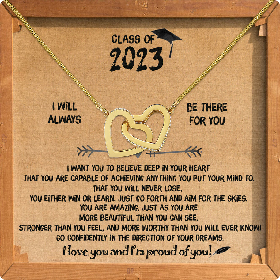 Graduation Day Personalized Message Card Necklace