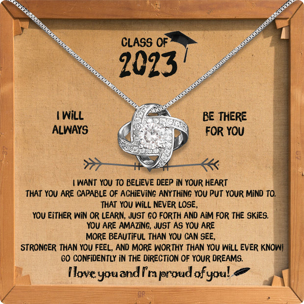 Graduation Day Personalized Message Card Necklace