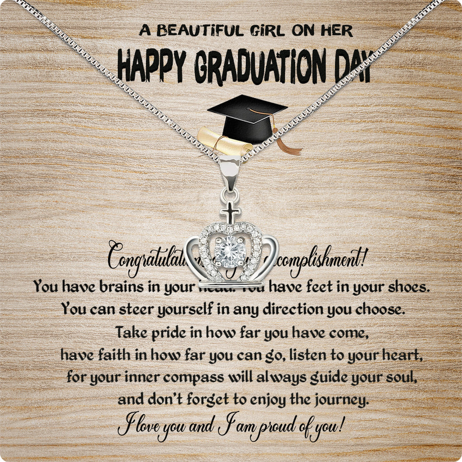 Graduation Day Personalized Message Card Necklace