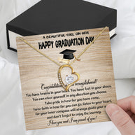 Graduation Day Personalized Message Card Necklace