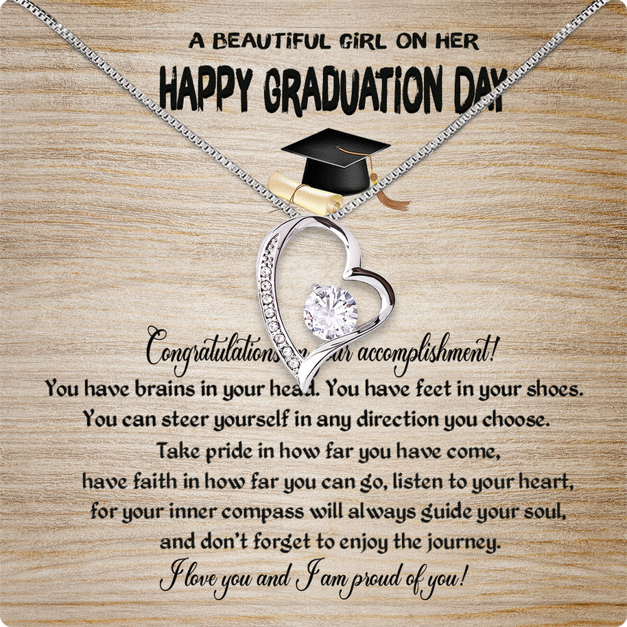 Graduation Day Personalized Message Card Necklace