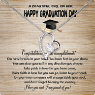 Graduation Day Personalized Message Card Necklace