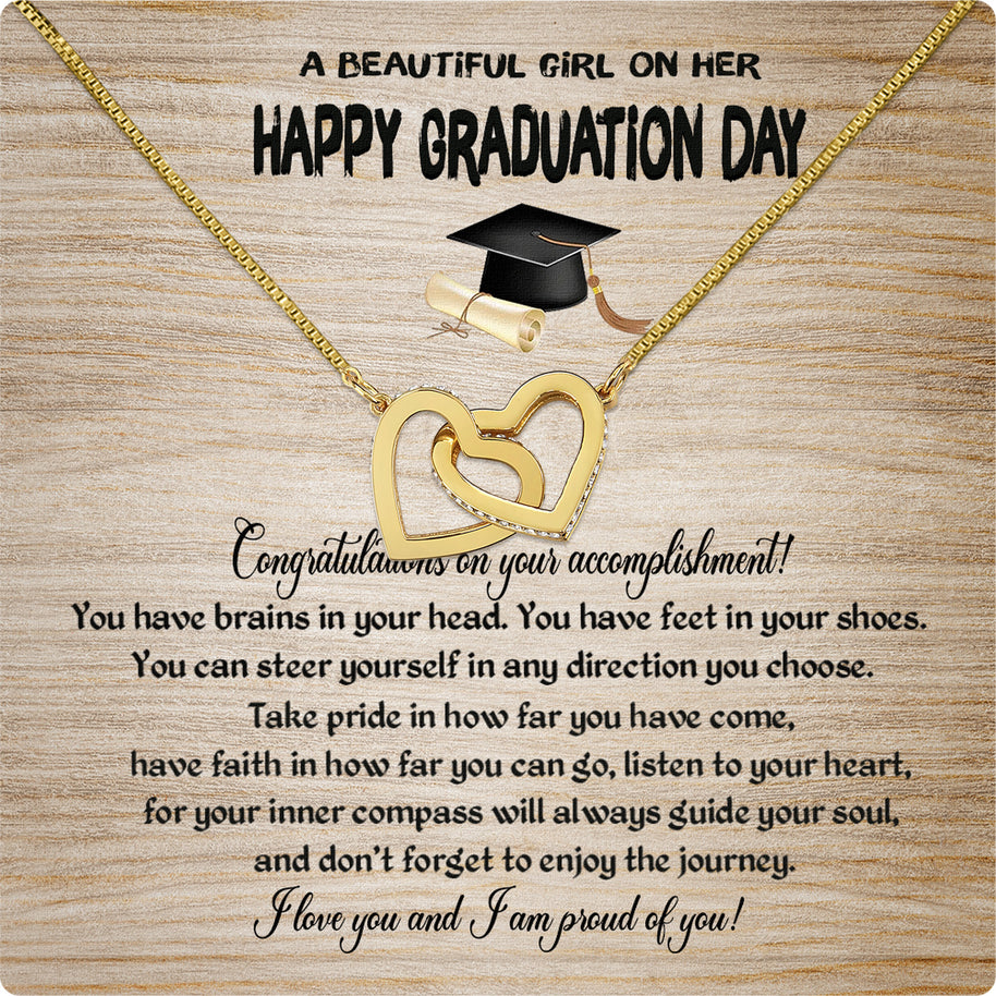 Graduation Day Personalized Message Card Necklace