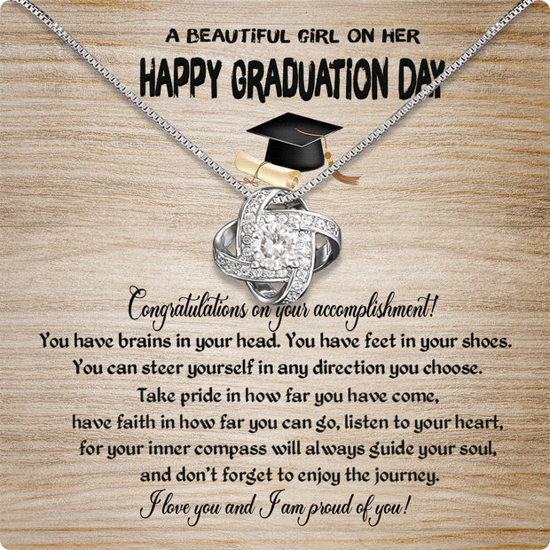 Graduation Day Personalized Message Card Necklace