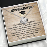 Graduation Day Personalized Message Card Necklace