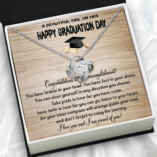 Graduation Day Personalized Message Card Necklace