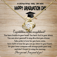 Graduation Day Personalized Message Card Necklace