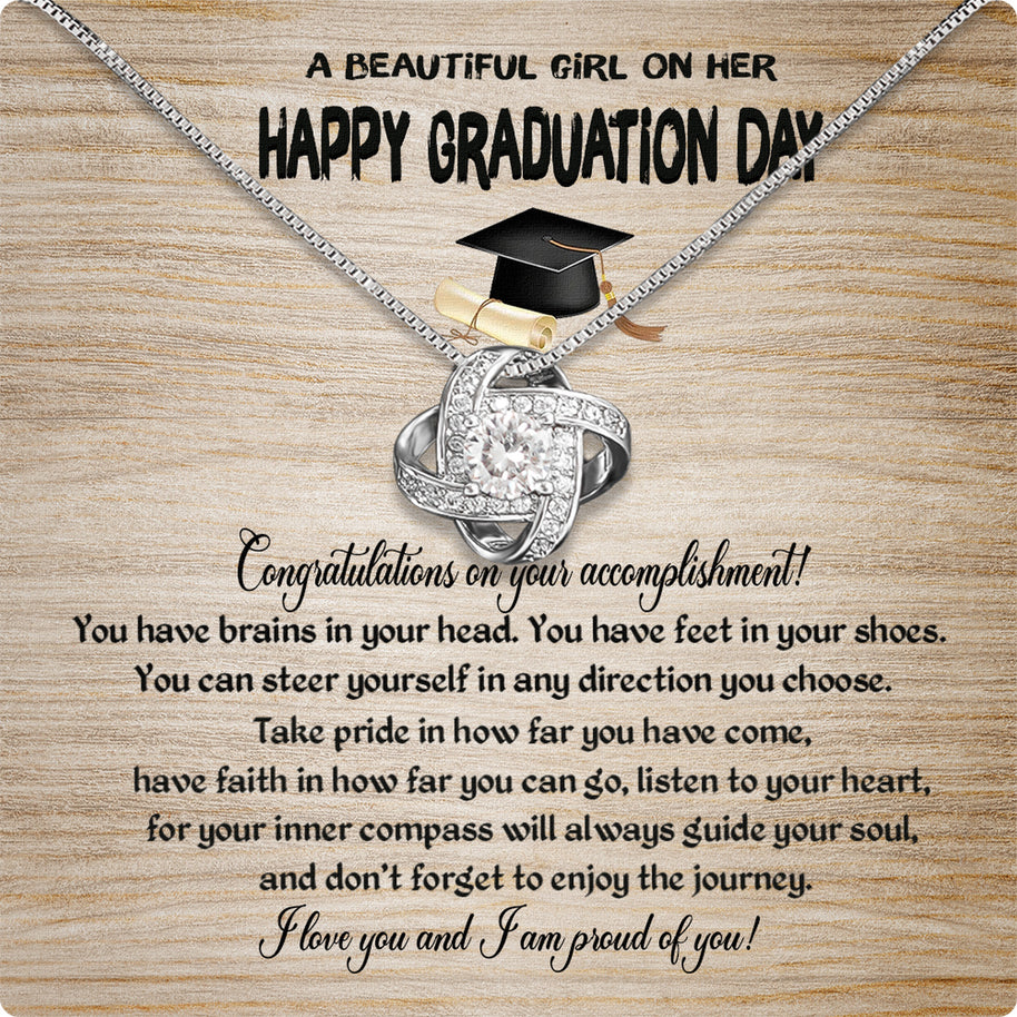 Graduation Day Personalized Message Card Necklace