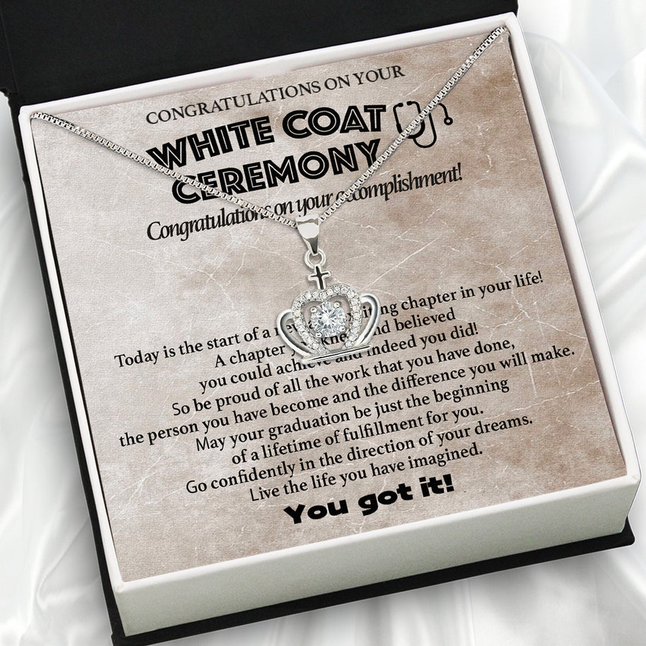 Graduation Day Personalized Message Card Necklace