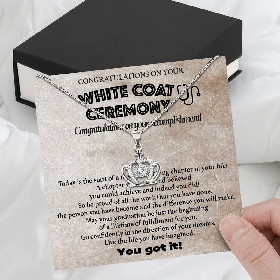 Graduation Day Personalized Message Card Necklace