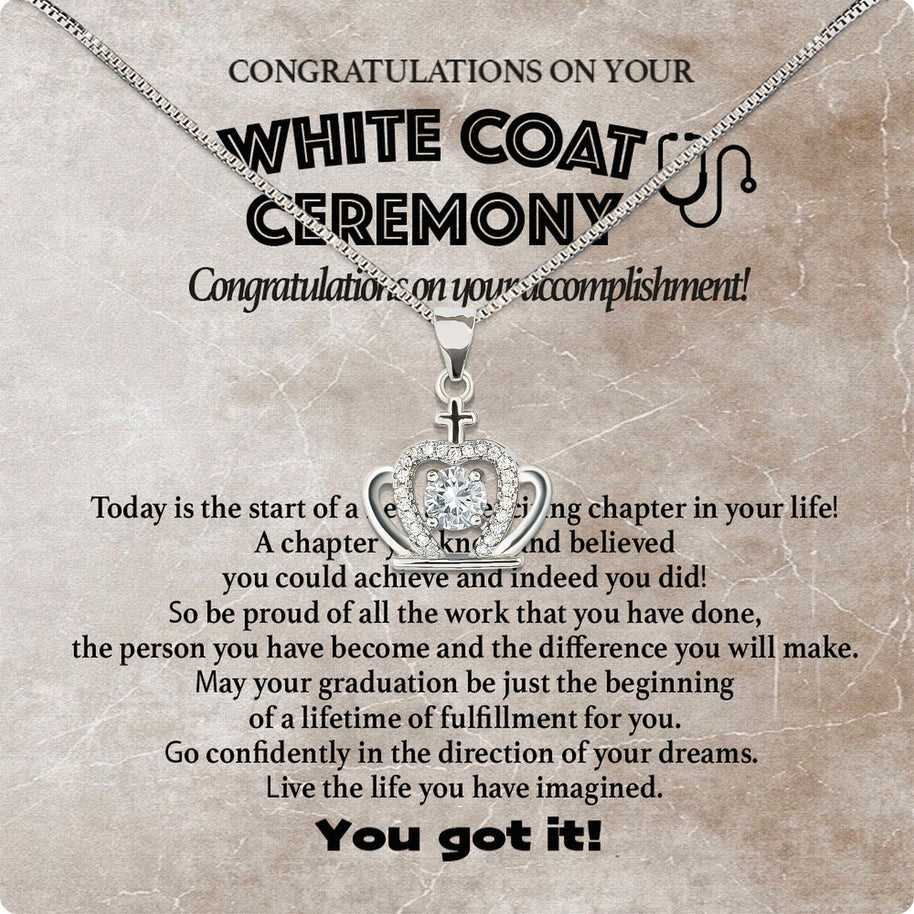 Graduation Day Personalized Message Card Necklace