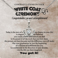 Graduation Day Personalized Message Card Necklace
