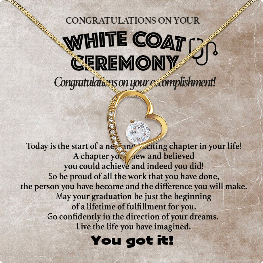 Graduation Day Personalized Message Card Necklace