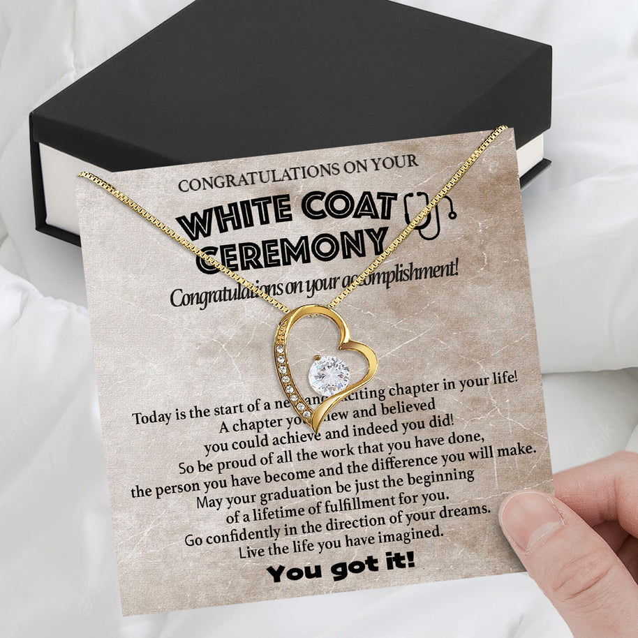 Graduation Day Personalized Message Card Necklace