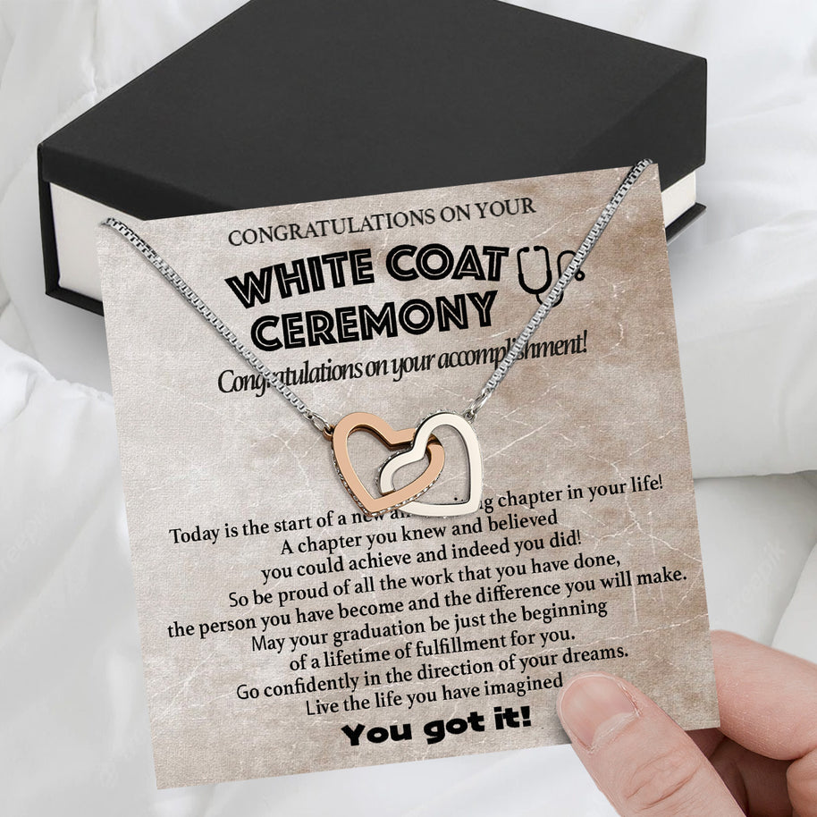 Graduation Day Personalized Message Card Necklace