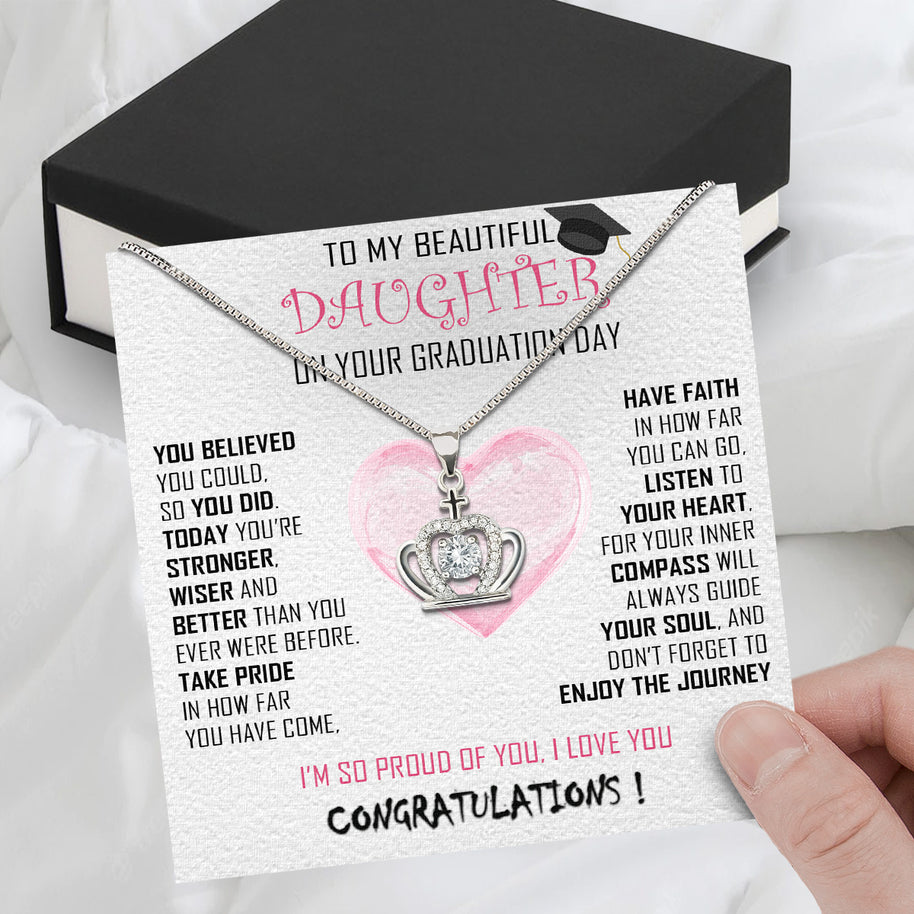 Graduation Day Personalized Message Card Necklace