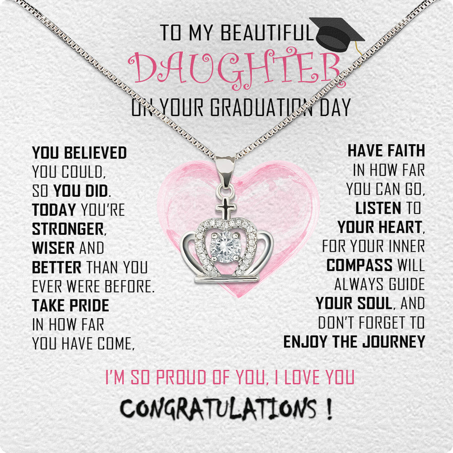 Graduation Day Personalized Message Card Necklace