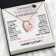 Graduation Day Personalized Message Card Necklace